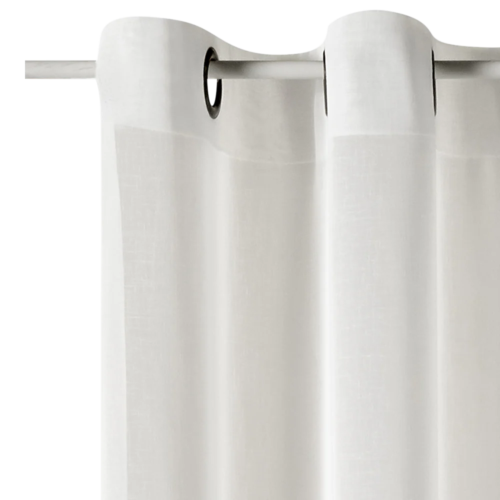 Voilage Lin GHIANA coloris beige 140 x 260 cm