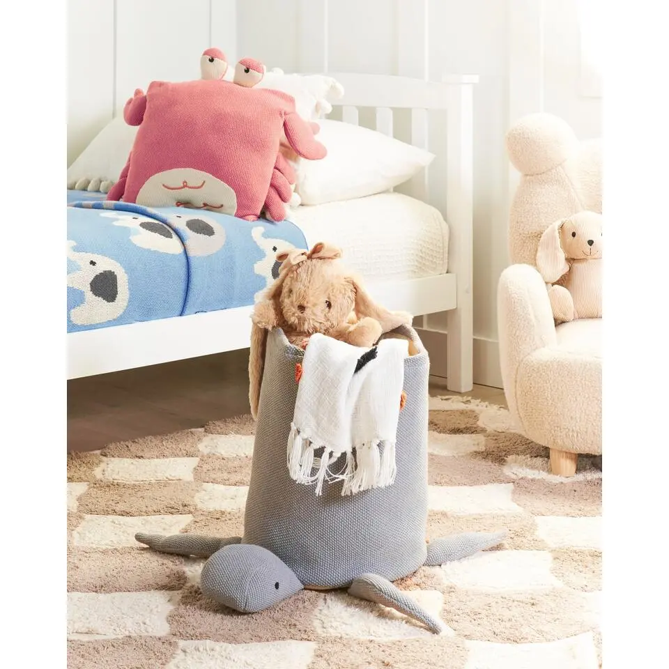 TANDA - Opbergmand - Grijs - Katoen