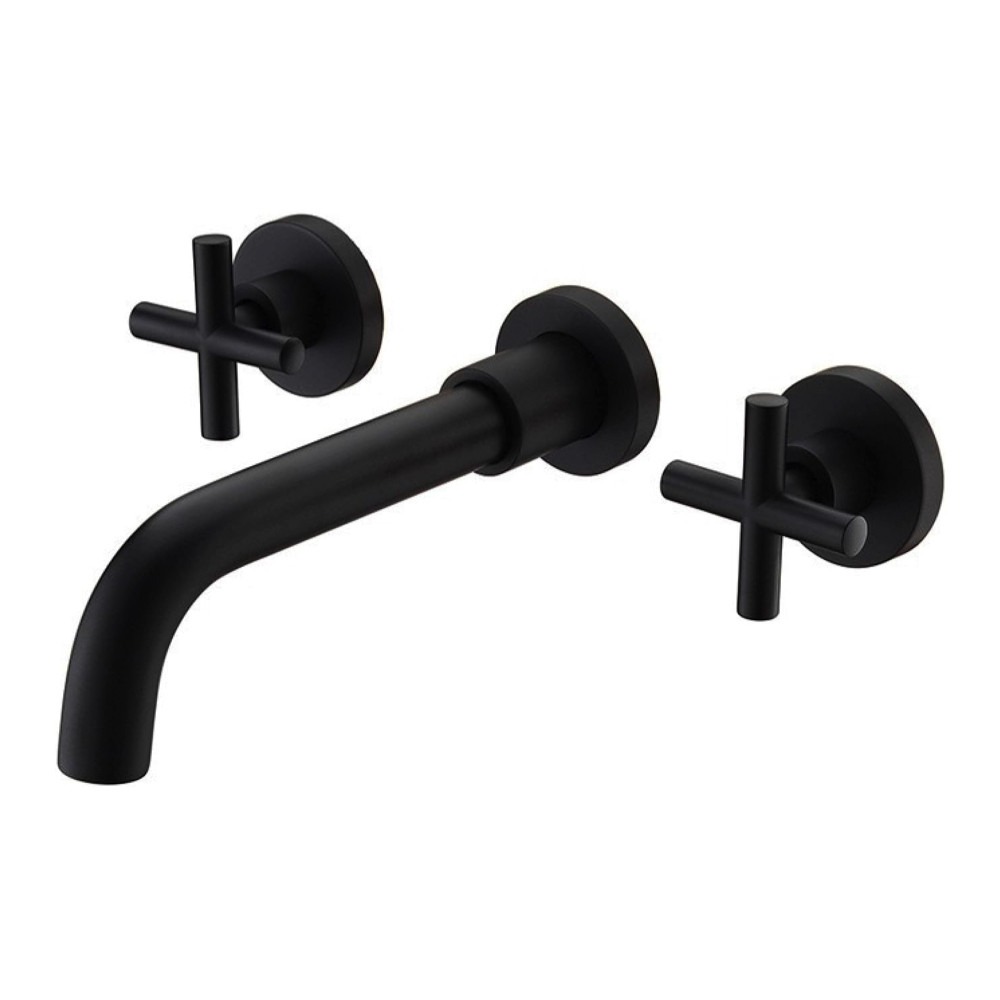 Bateria umywalkowa podtynkowa WEZER VAL10-10-BLACK