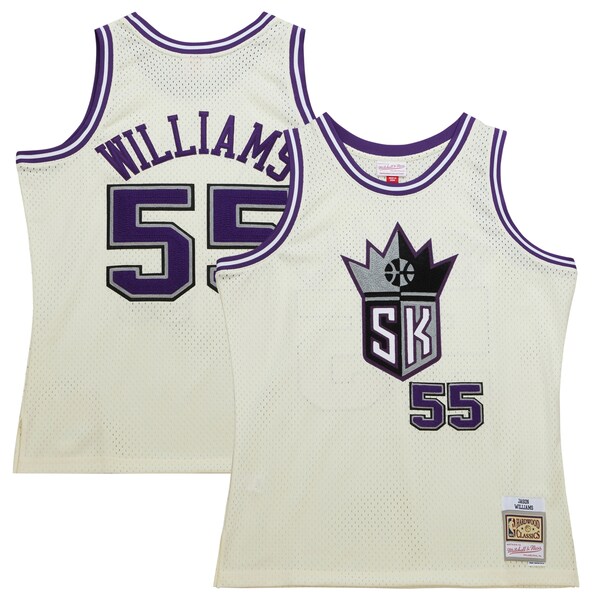 Jason Williams Sacramento Kings  Chainstitch Swingman Jersey - Cream