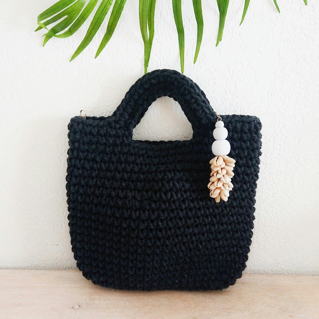 MONA - Sac en crochet, noir