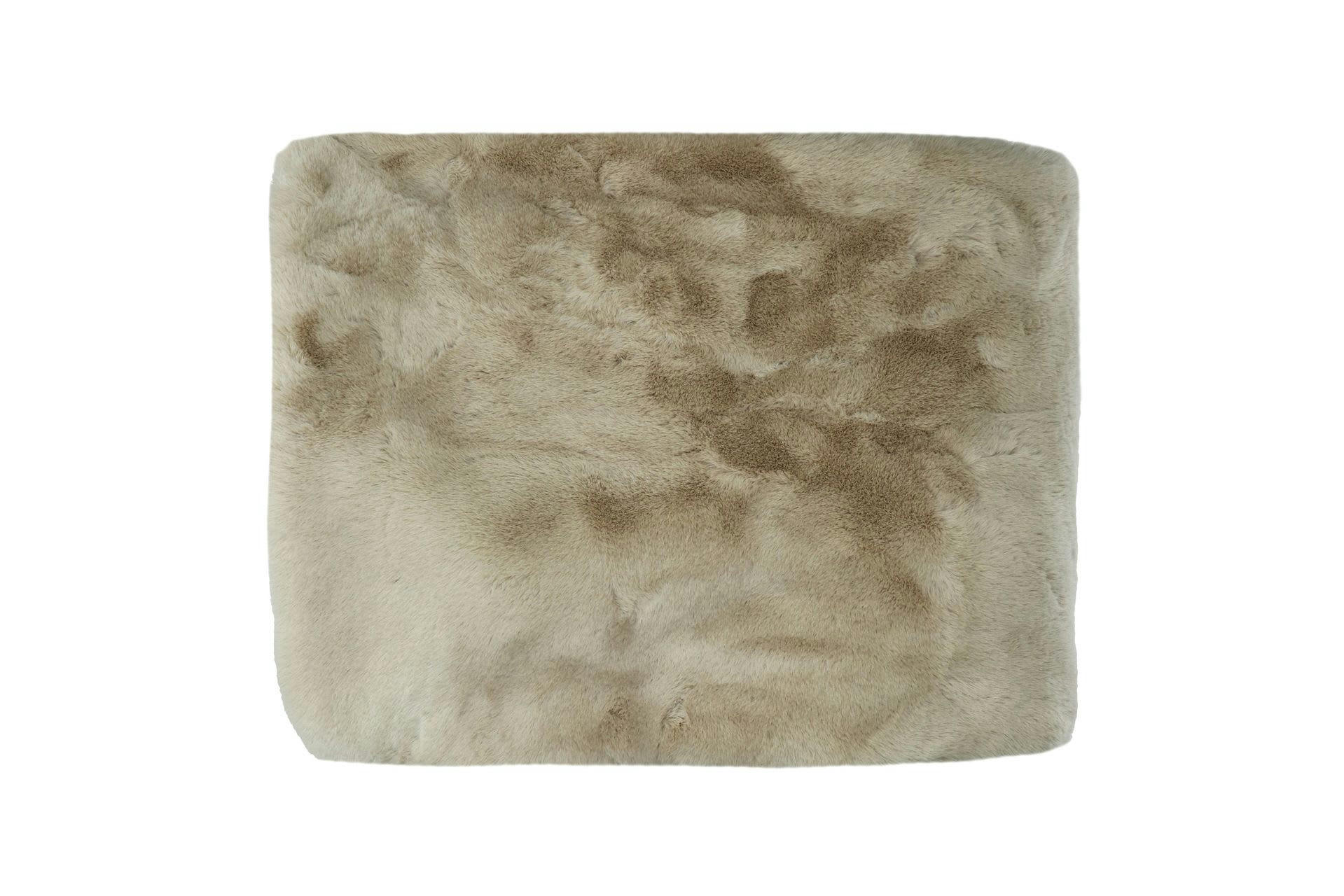 FLUF - Plaid en acrylique beige