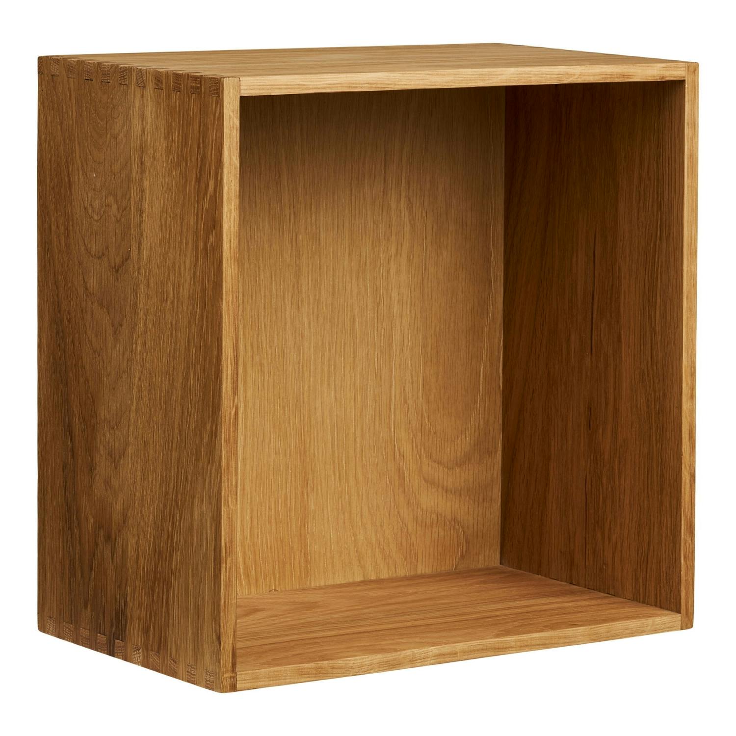 Etagère cube murale en bois de chêne 30 cm VARDE