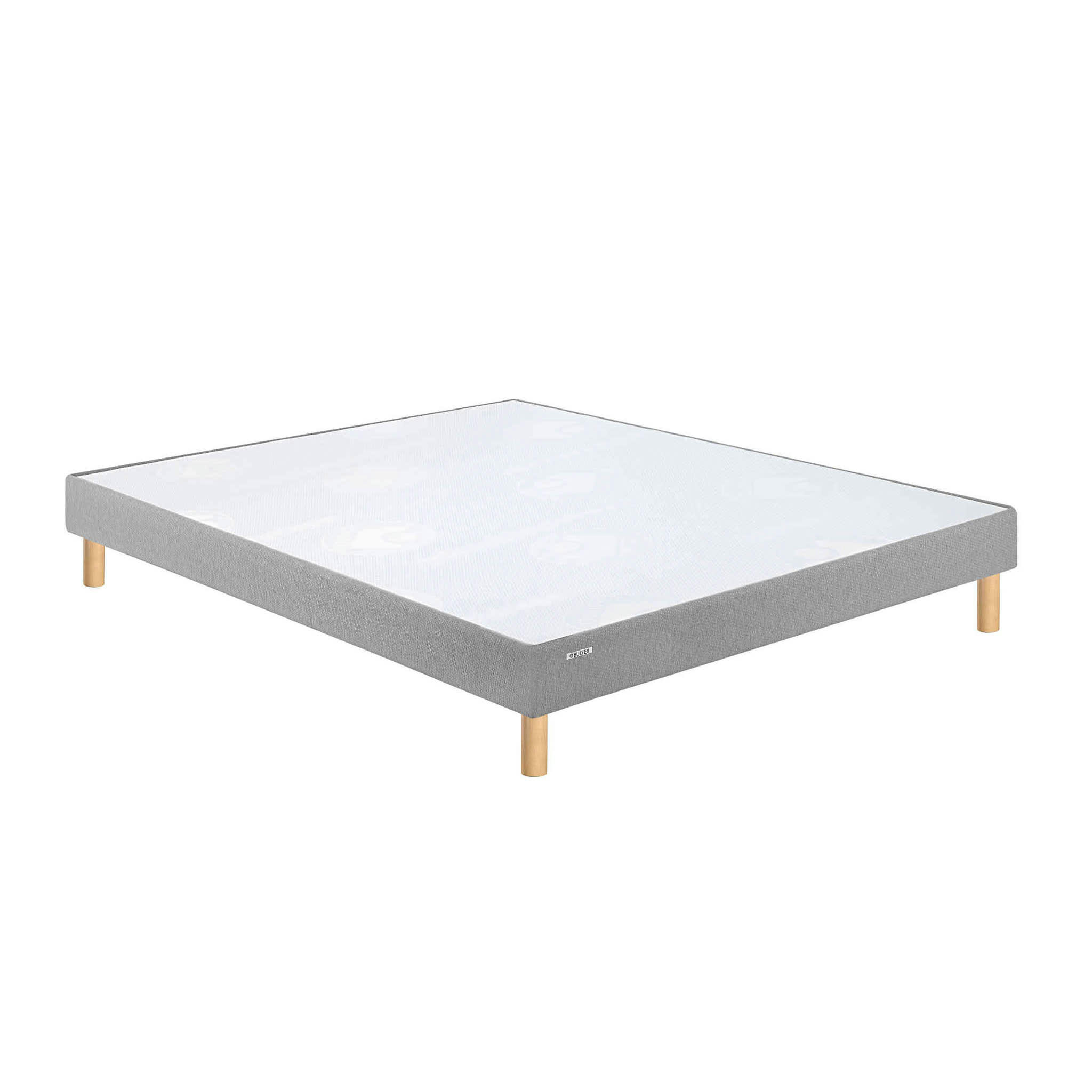 - Sommier gris confort ferme pieds 80x190