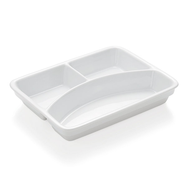 Lot de 3 Plateaux à compartiments en Porcelaine L 235 mm - Was Germany