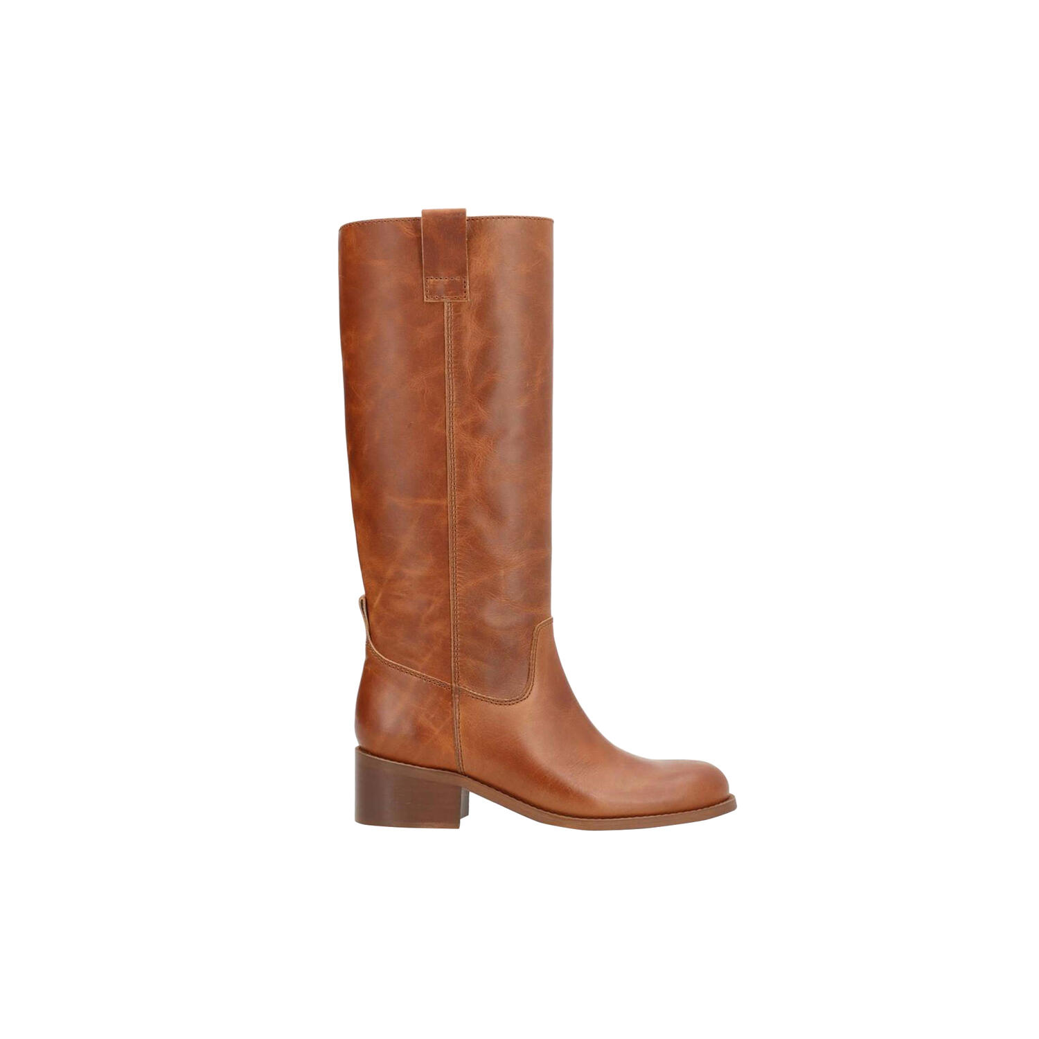MARTINA LONG Long boots, cognac