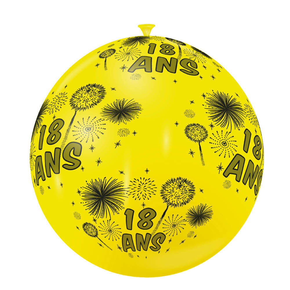 Ballon de baudruche anniversaire 18 ans