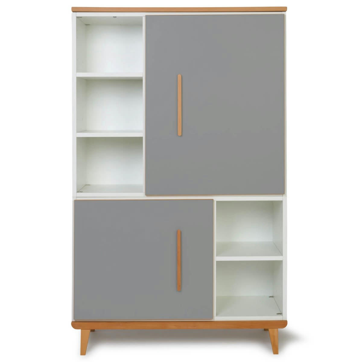NADO - Armoire 147cm 2 portes gris ardoise