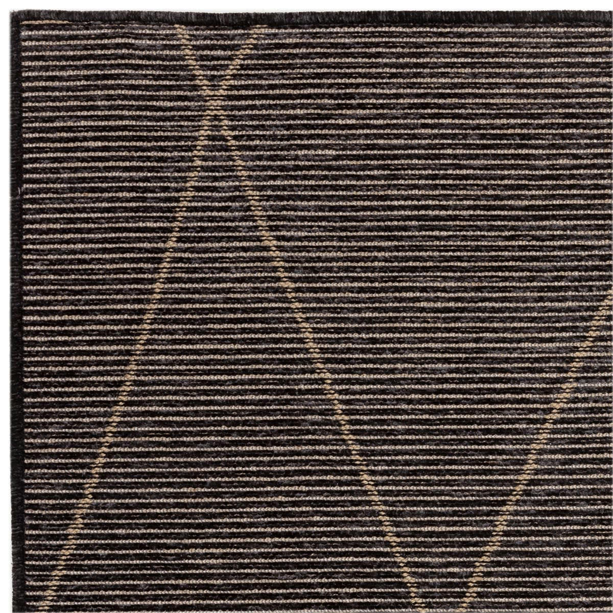 BLUEBERRY - Tapis de salon en jute noir 120x170 cm