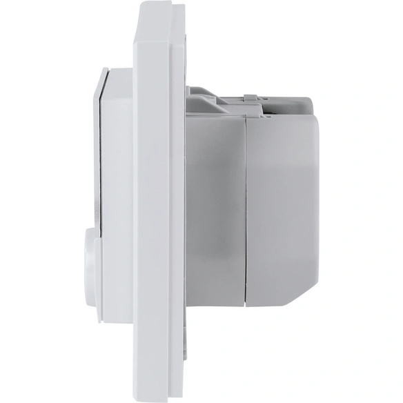 Wandthermostat, BxHxT: 86 x 86 x 54 mm, weiß