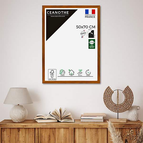 Cadre photo design éternel ébène 50x70 cm Fabriqué en France