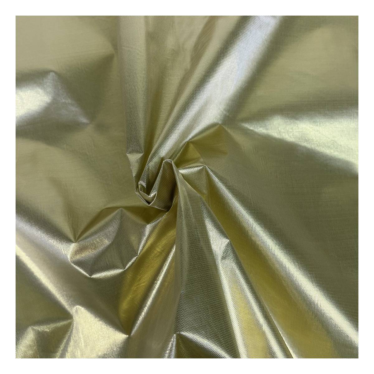 Gold Metallic Sheer Fabric by the Metre