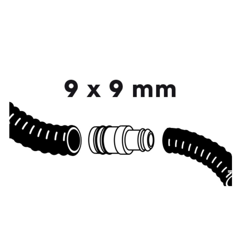 Raccord de tuyaux Ø 9 x 9 mm UBBINK