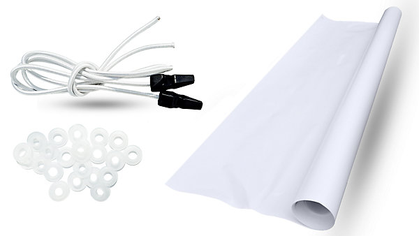 Bâche à Bulles Piscine 4 Saisons 6,5x3 m EnergyGuard 500 microns - Non Bordée - Kit Oeillets   Bâchette Protection - Direct Usine