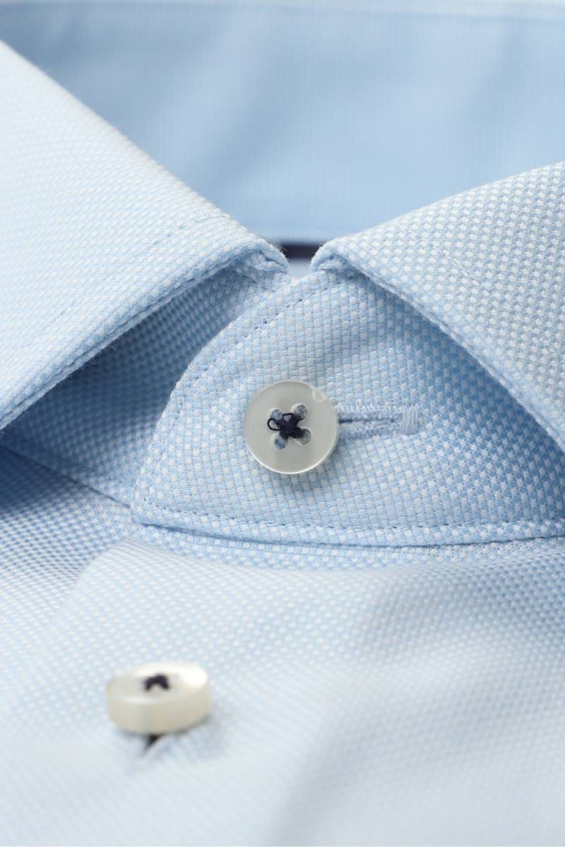 ETERNA 1863 Slim Fit Hemd hellblau, Strukturiert