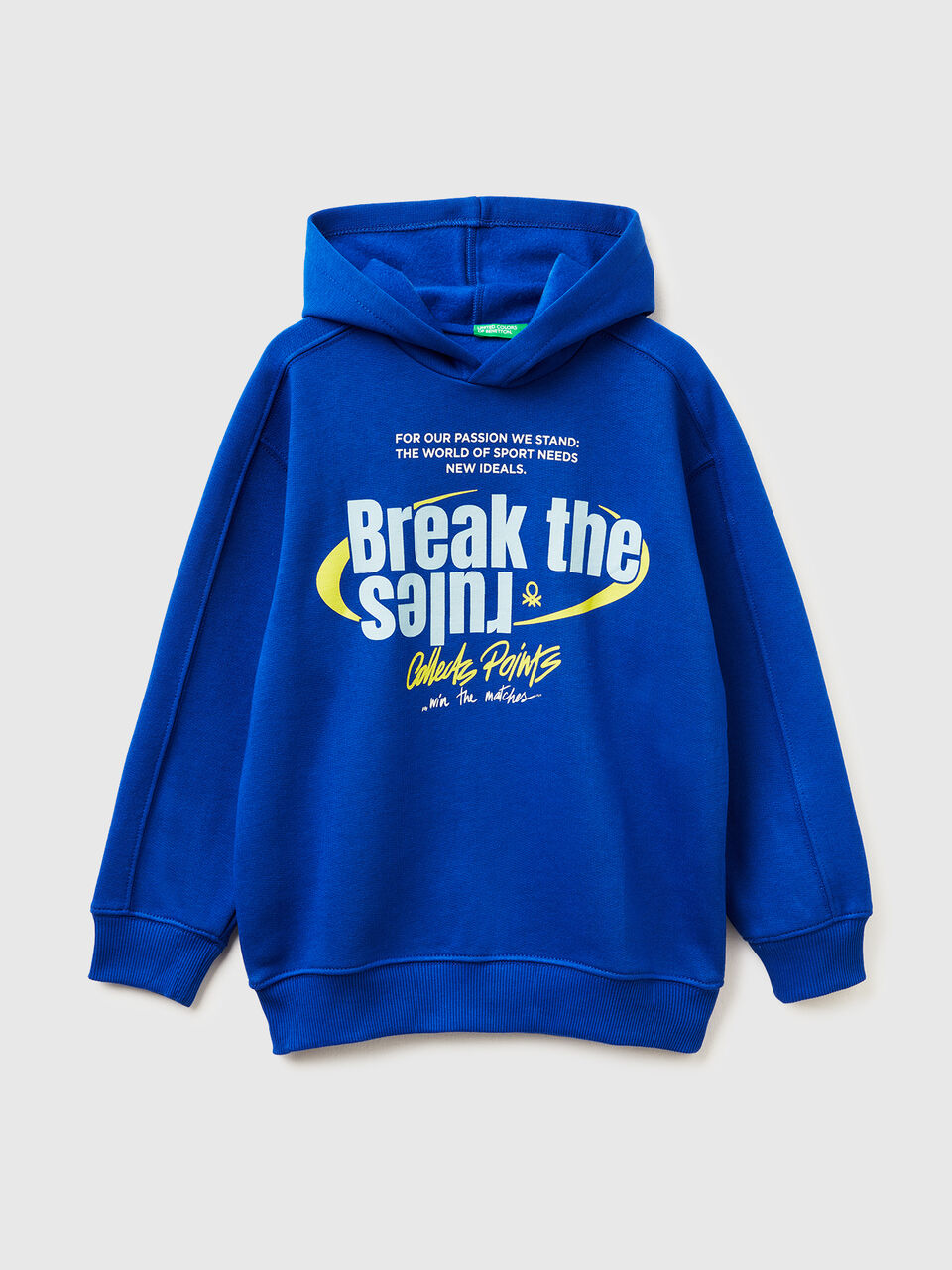 Warm sweatshirt in cotton with print