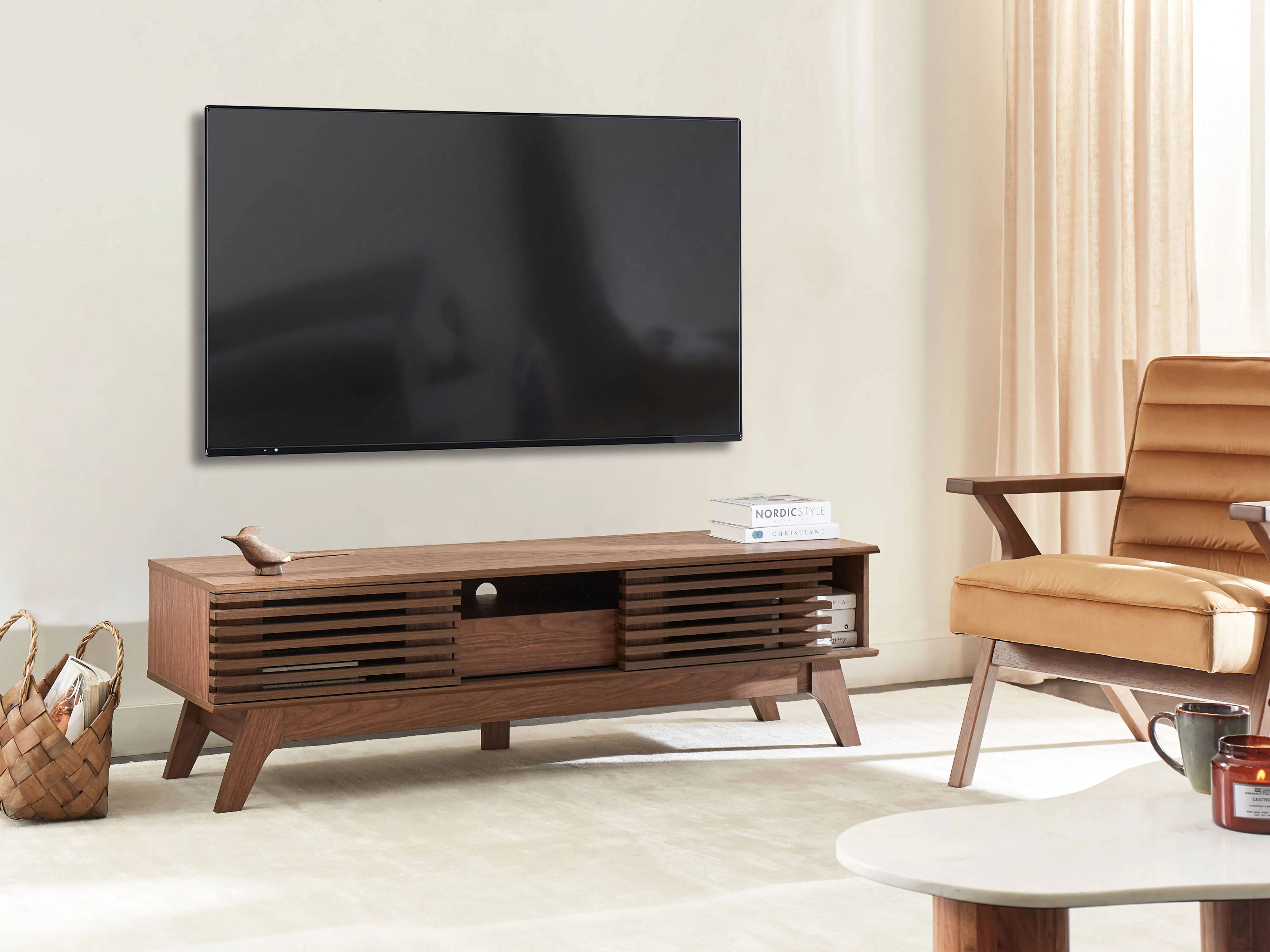 TV Stand DETROIT Dark Brown