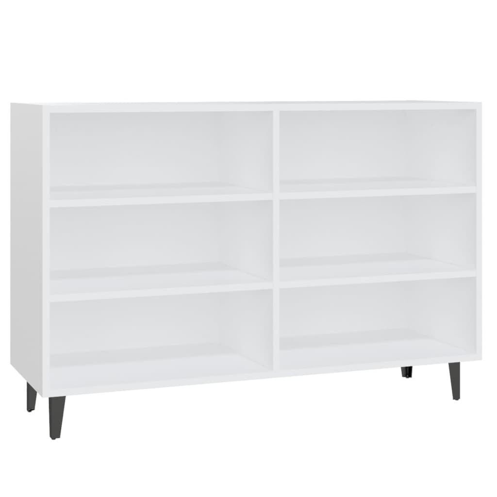 Komoda Szafka Stolik Półki do Salonu Pokoju Biała 103.5x35x70 cm