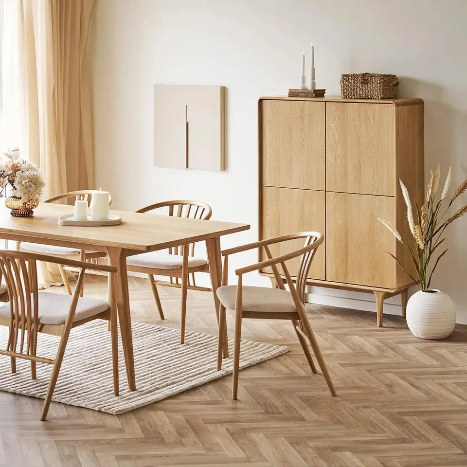 Artichok Mels Eikenhouten Kledingkast Naturel - 180 x 45 cm