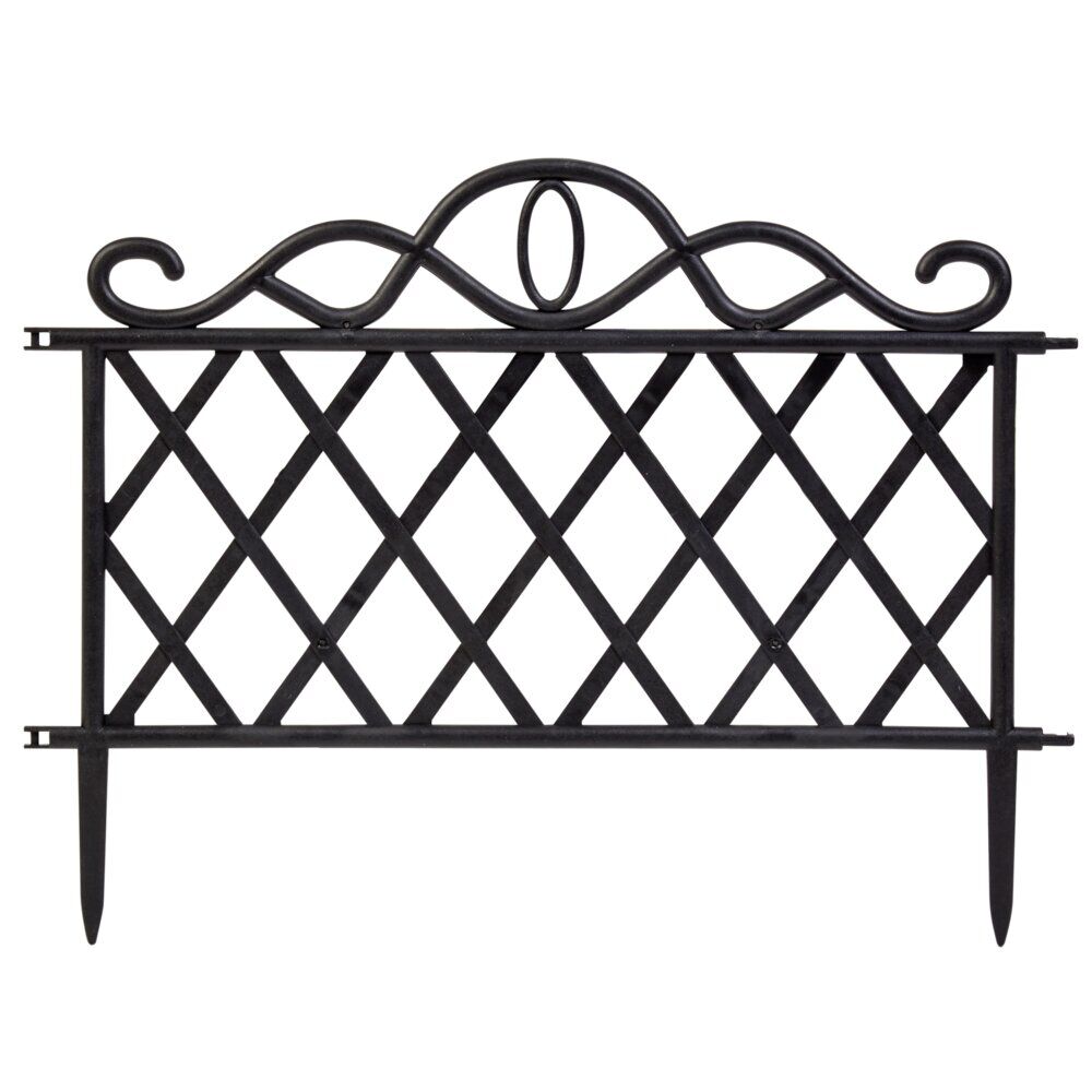 Bordure de jardin noire x5