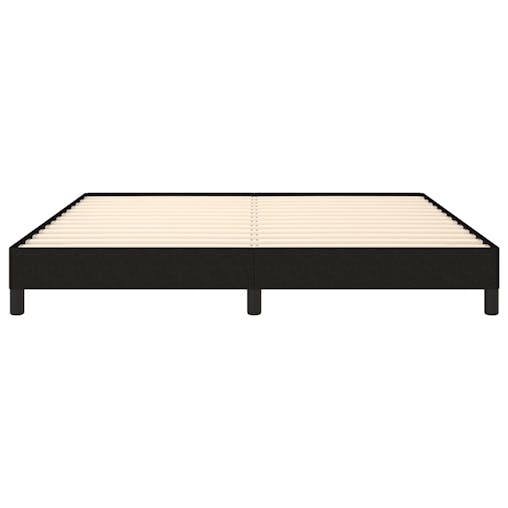 NNEVL Bed Frame Black 153x203 cm Queen Fabric