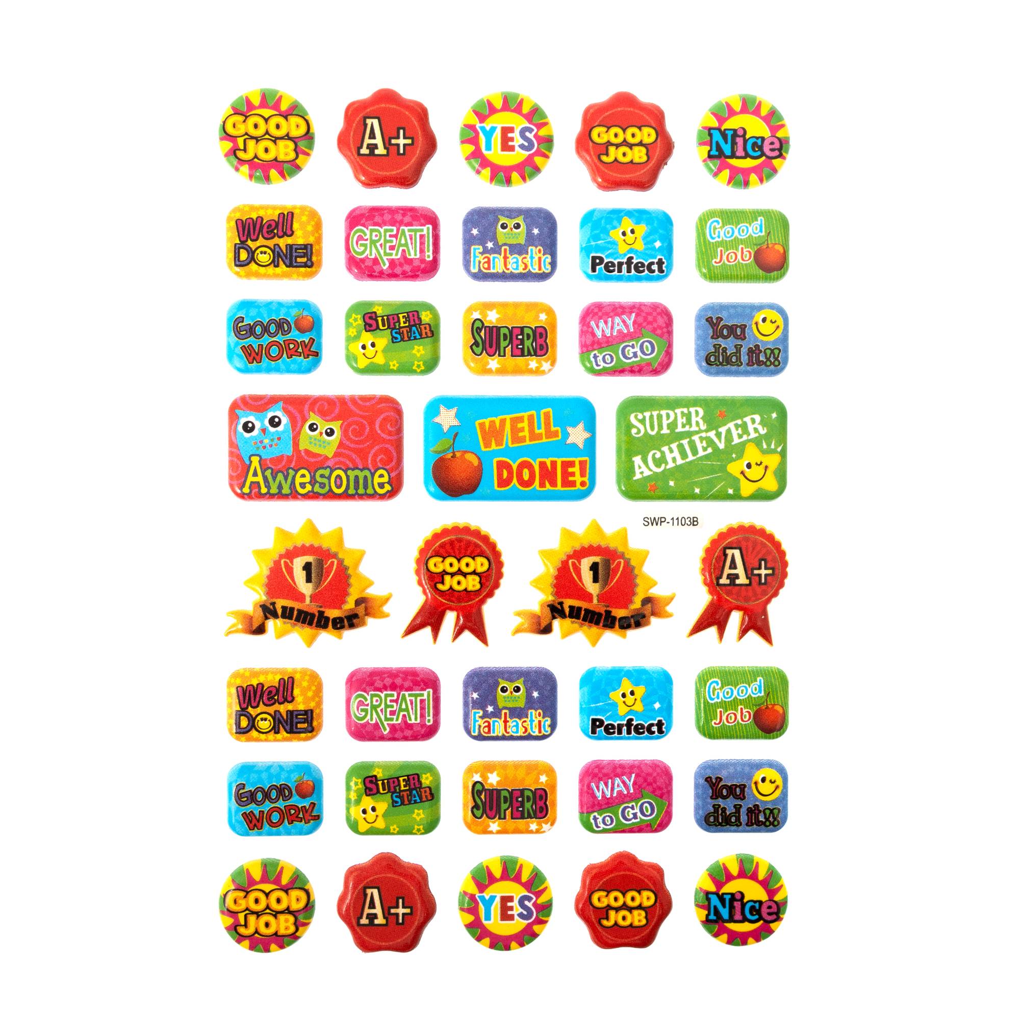Reward Puffy Stickers