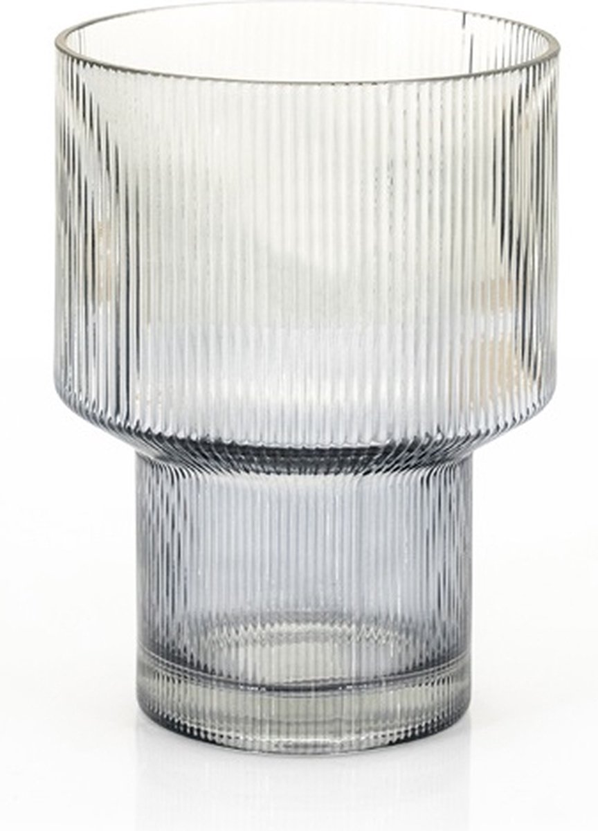 FurniLux Riba 1 vaas - Grey - 15x15x19.5 cm