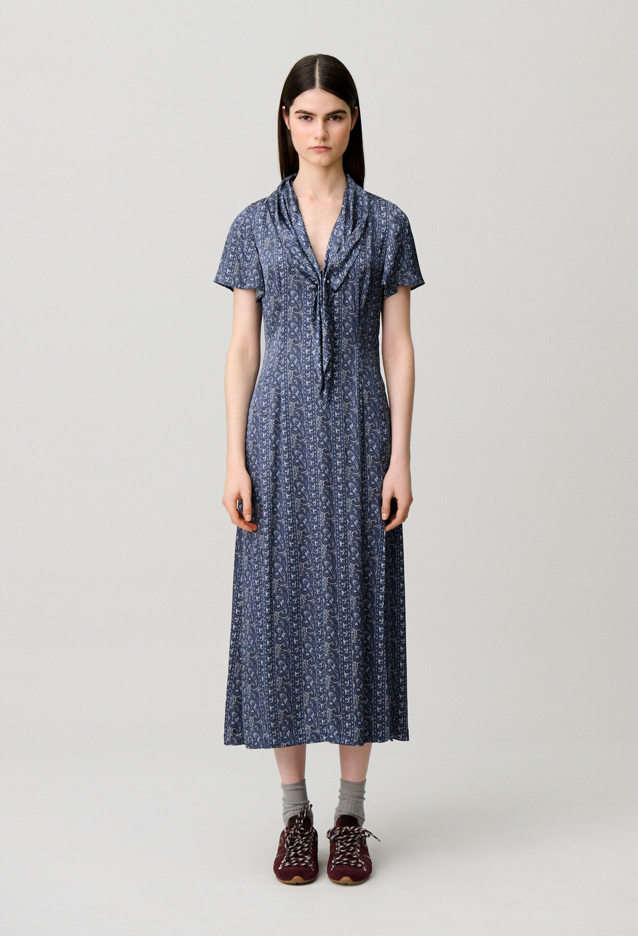 Robe fluide imprimée