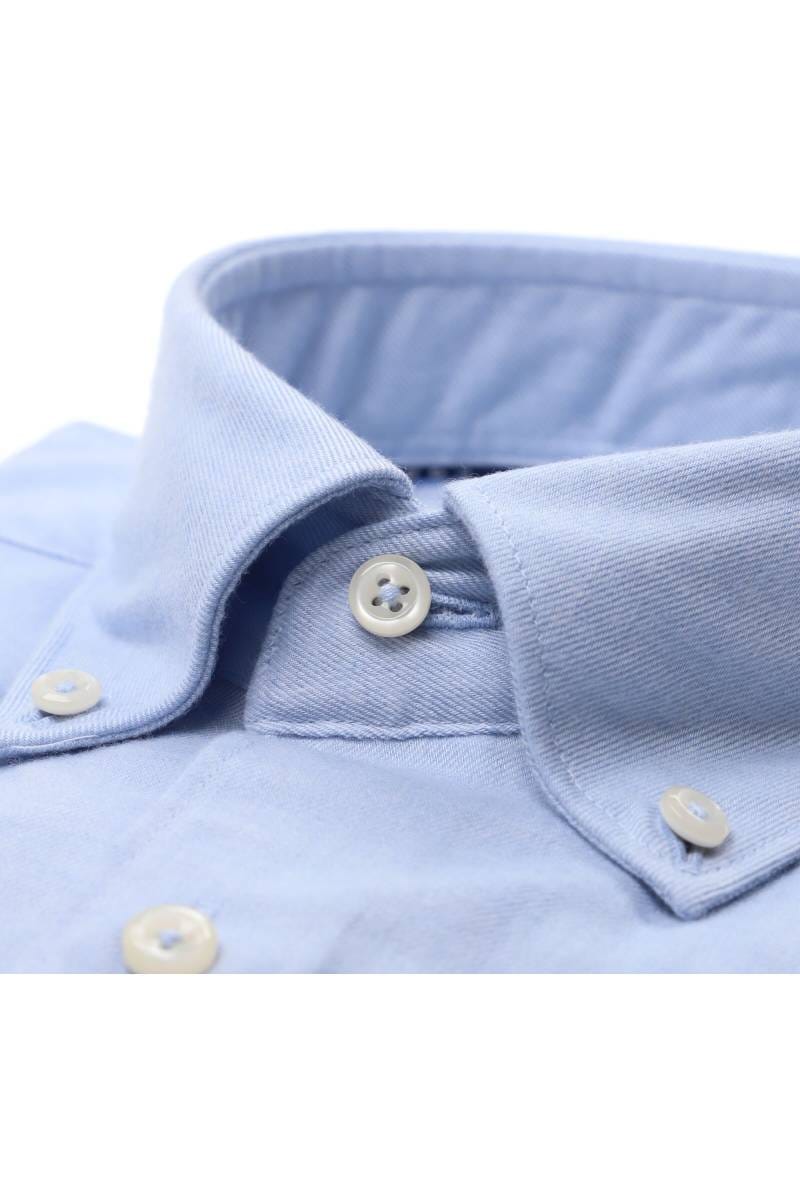 ETERNA 1863 Modern Fit Flanellhemd blau, Einfarbig