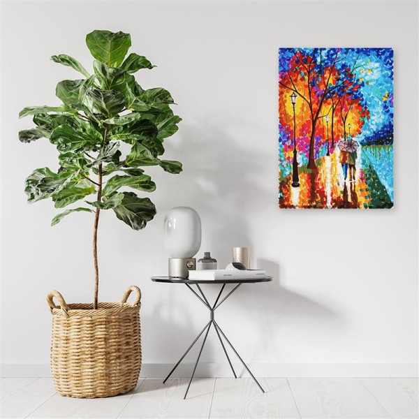 Feeby Obraz Jesienne malowane drzewa w parku 40x60