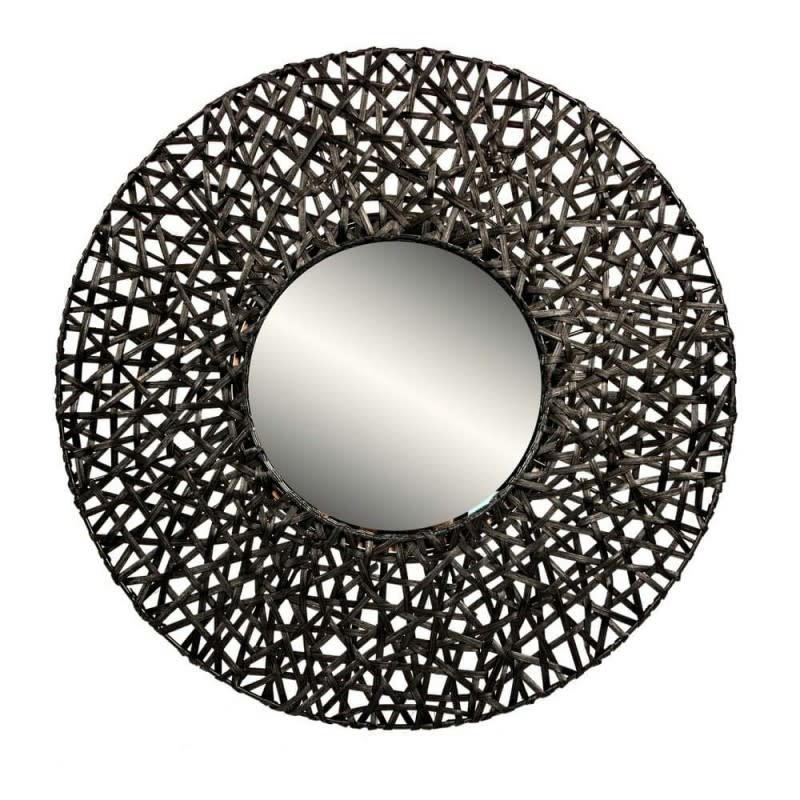 PRETORIA - Miroir ethnique bois massif fabriqué en France D55