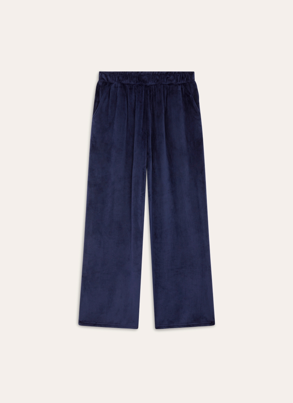 PANTALON DE PYJAMA EN VELOUR ULTRA AUBERGINE
