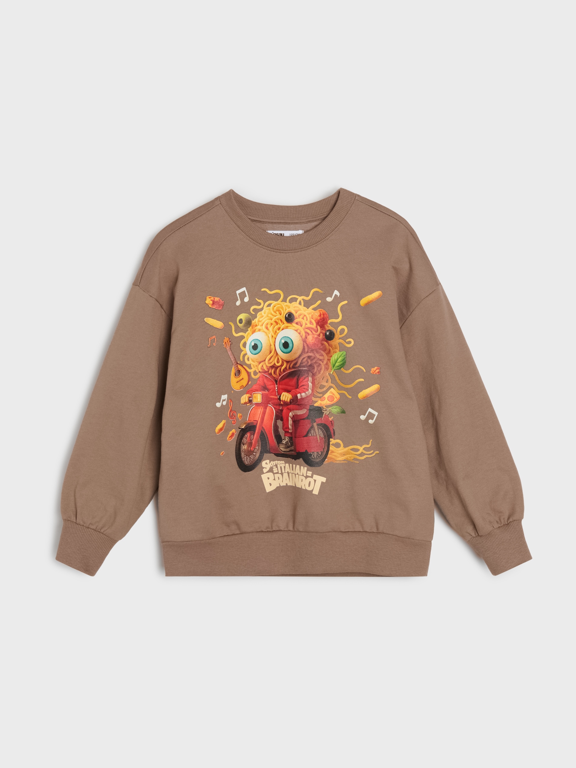 Bluza crewneck z nadrukiem Italian Brainrot Skifidol