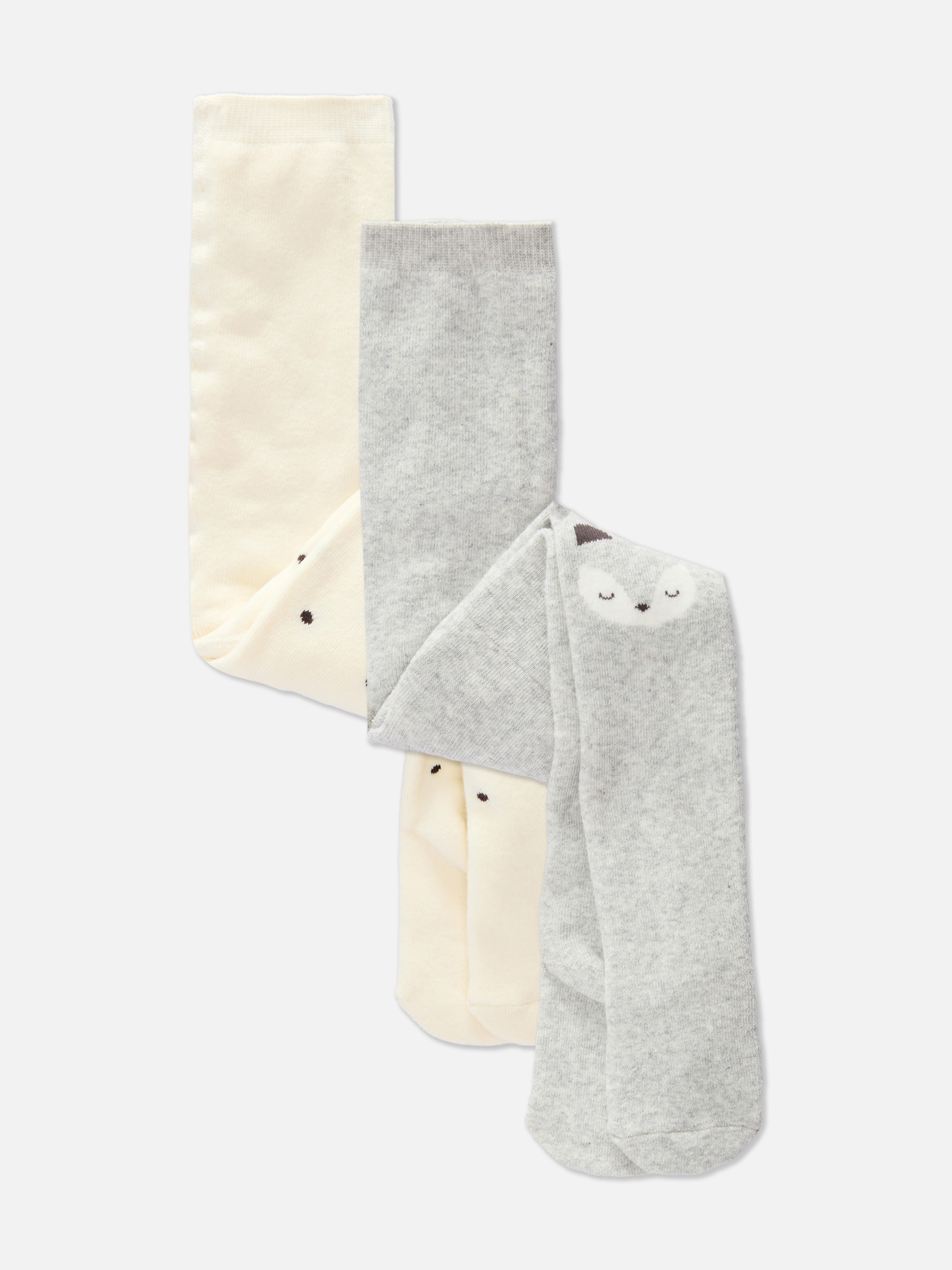 0-36mths | 2pk Cozy Fox Tights