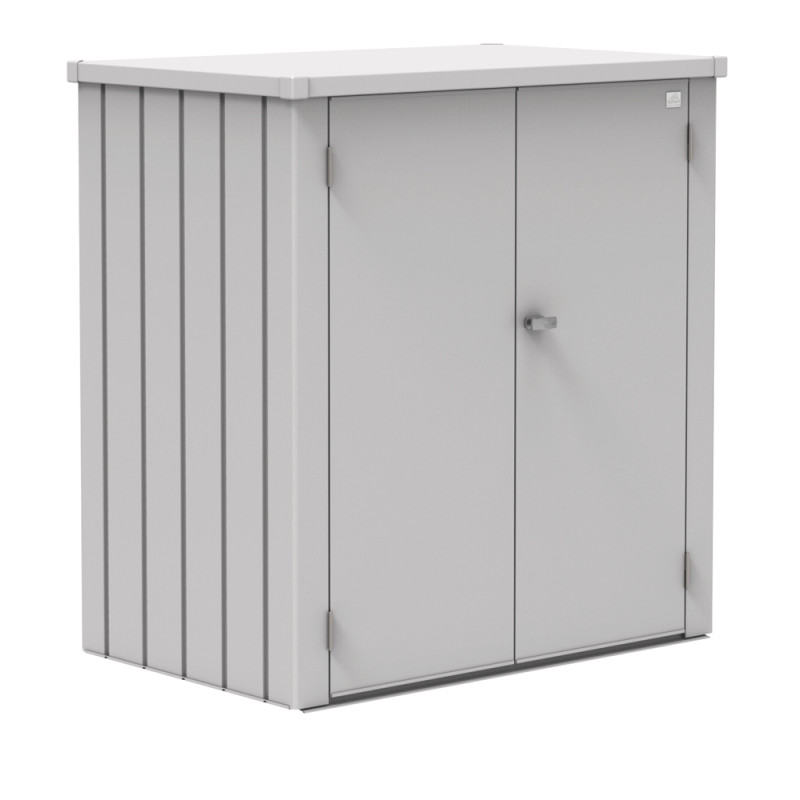 Armoire de terrasse Romeo argentée 1,32 x 0,87 x 1,4 m BIOHORT