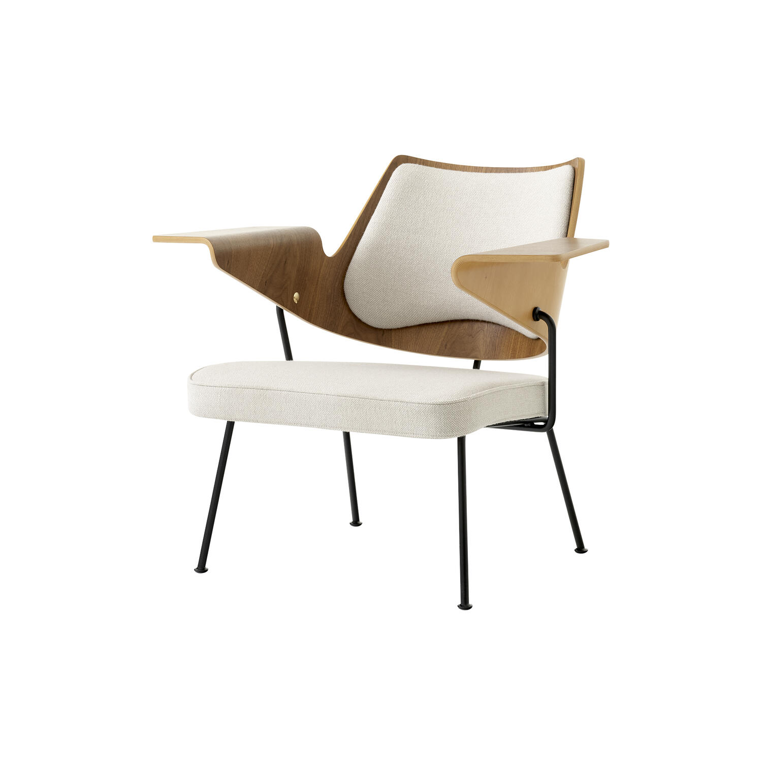 RFH RD8 Lounge Chair, walnut/beech/hallingdal 103