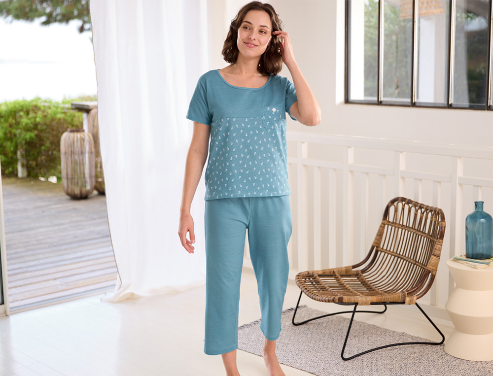 Pyjama court femmeHorizon marin