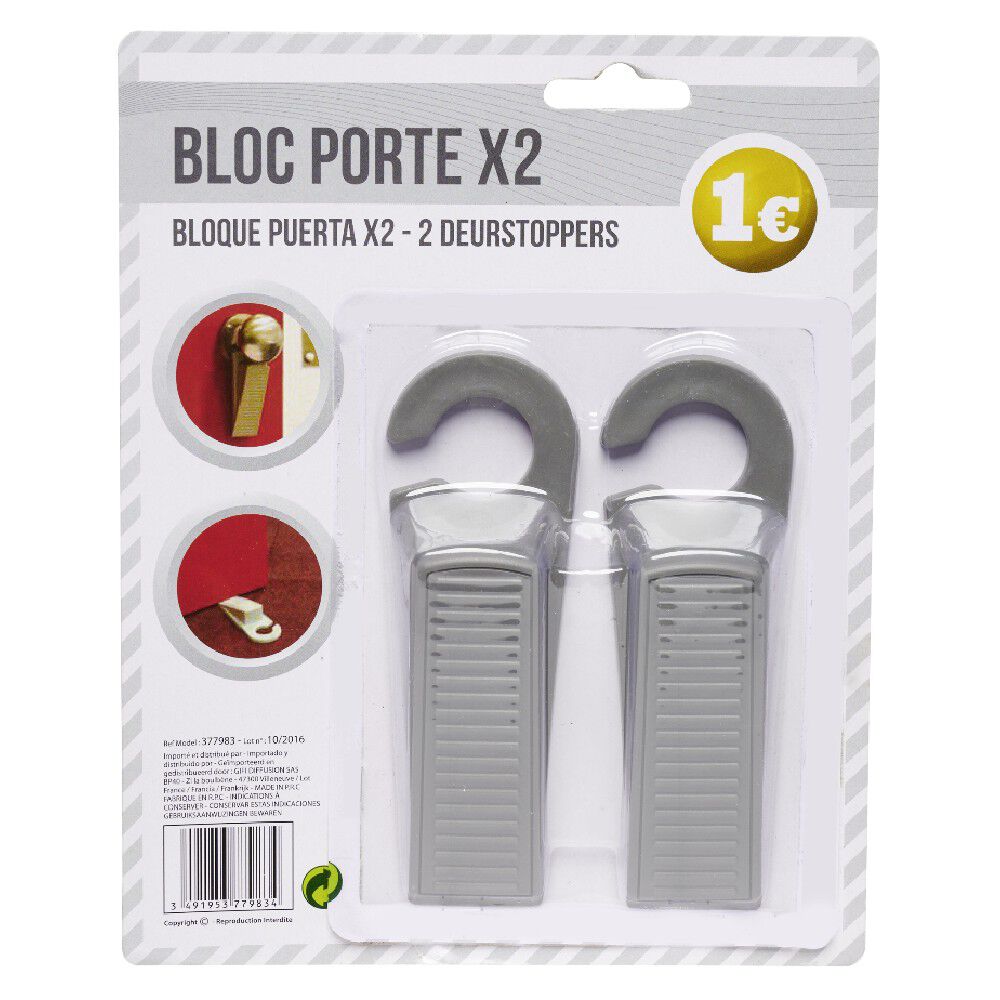 Bloc porte x2 avec crochet