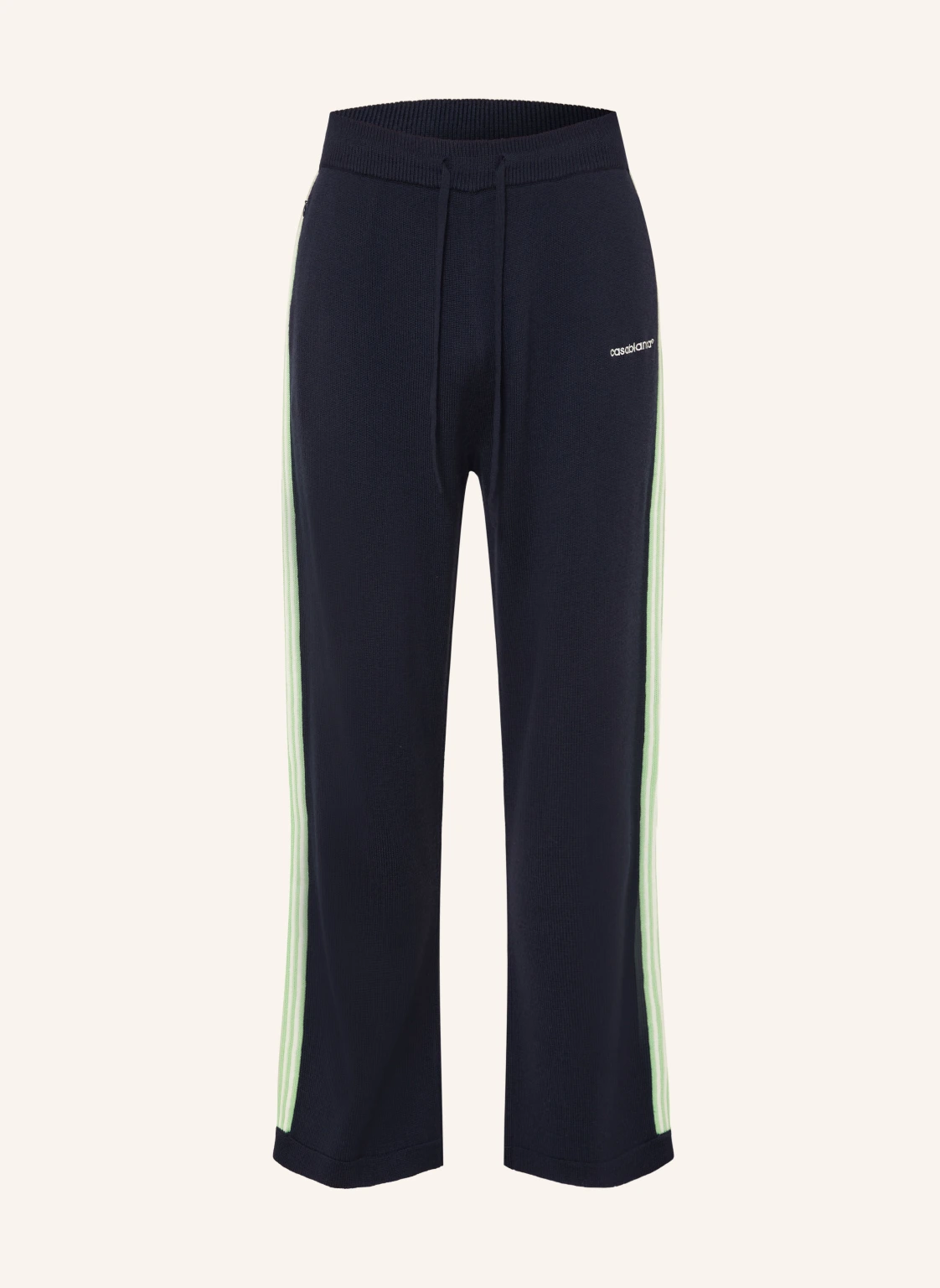 Casablanca Strickhose aus Merinowolle mit Galonstreifen