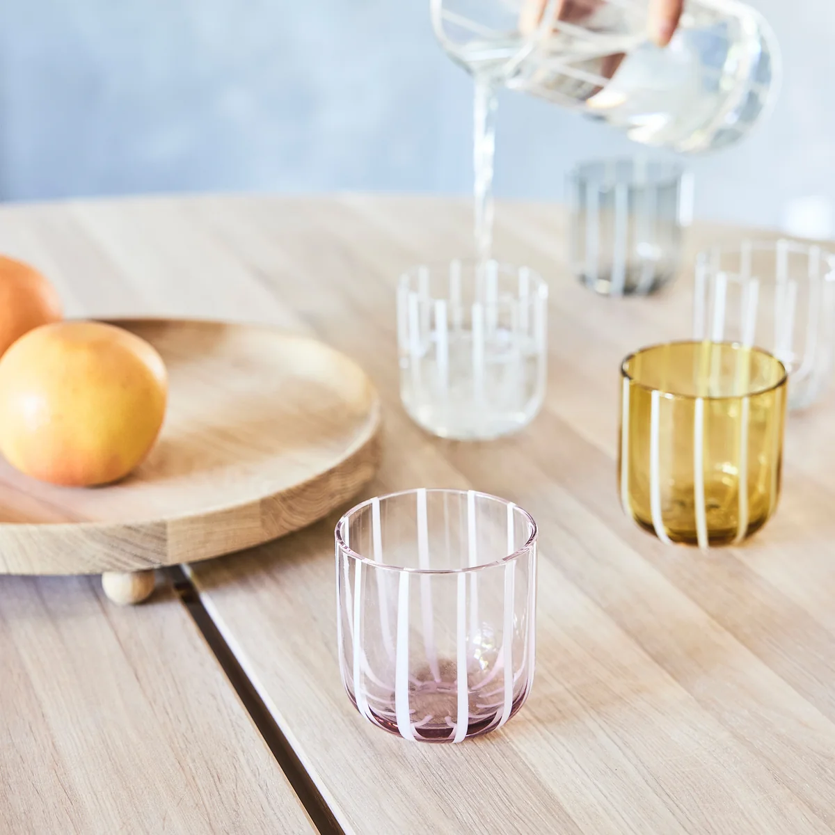 OYOY - Mizu Trinkglas, amber (2er-Set)