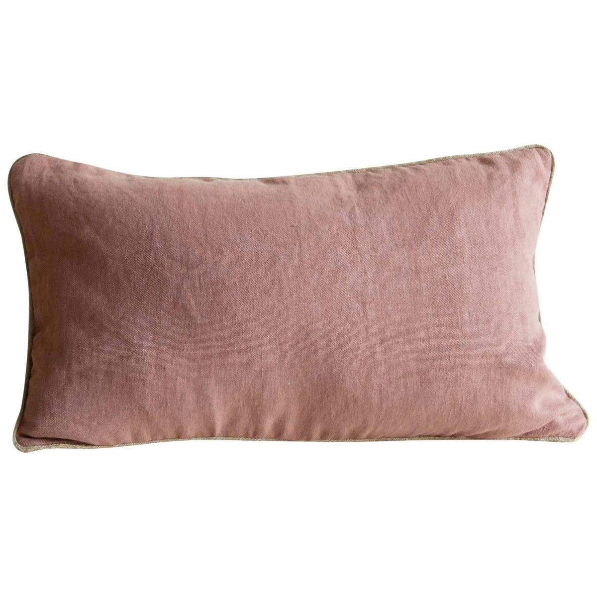 SMALA - Coussin en lin terracotta 40x65