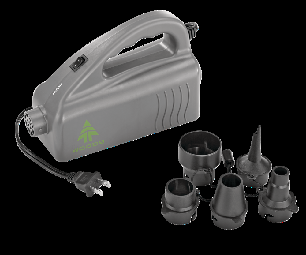 Woods Blast HV 120V AC Electric Air Pump, Inflates/Deflates Small-Medium Inflatables