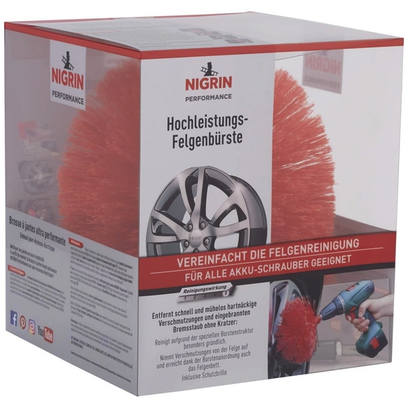 Felgenbürste, für Felgen, rot