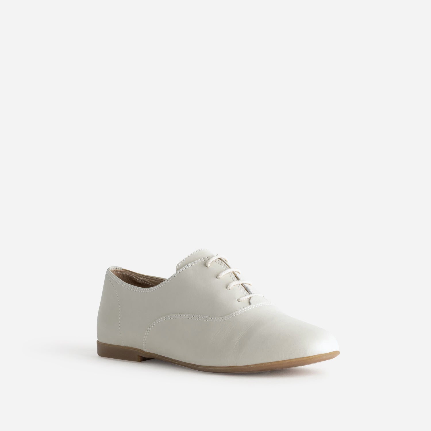 Derby écru cuir