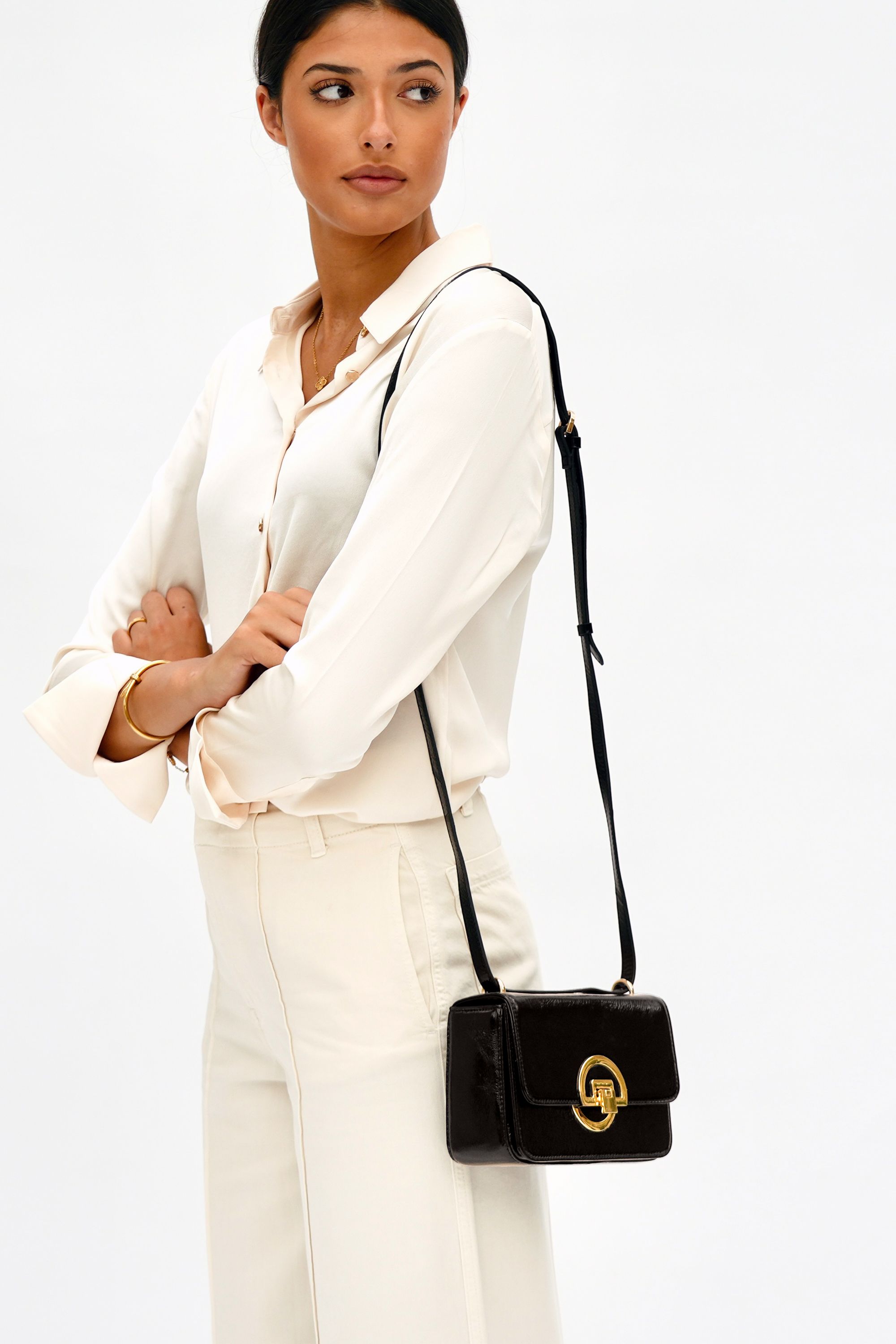 Apatchy London The Tilly Crinkle Pattern Leather Bag
