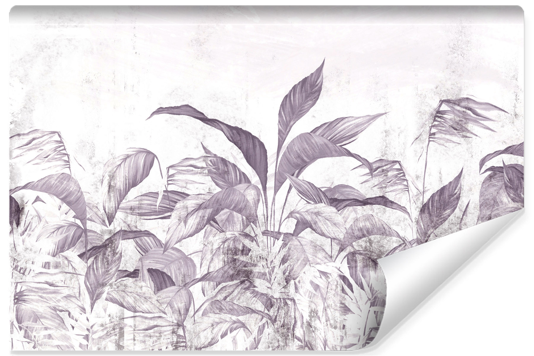 Fototapeta LIŚCIE Tropikalne Beton Vintage 90x60cm
