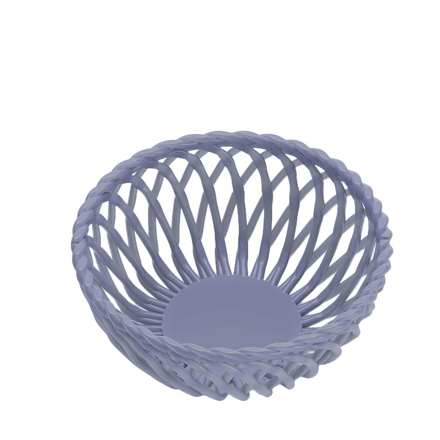 BASTILLE - Corbeille en céramique torsadée coloris violet