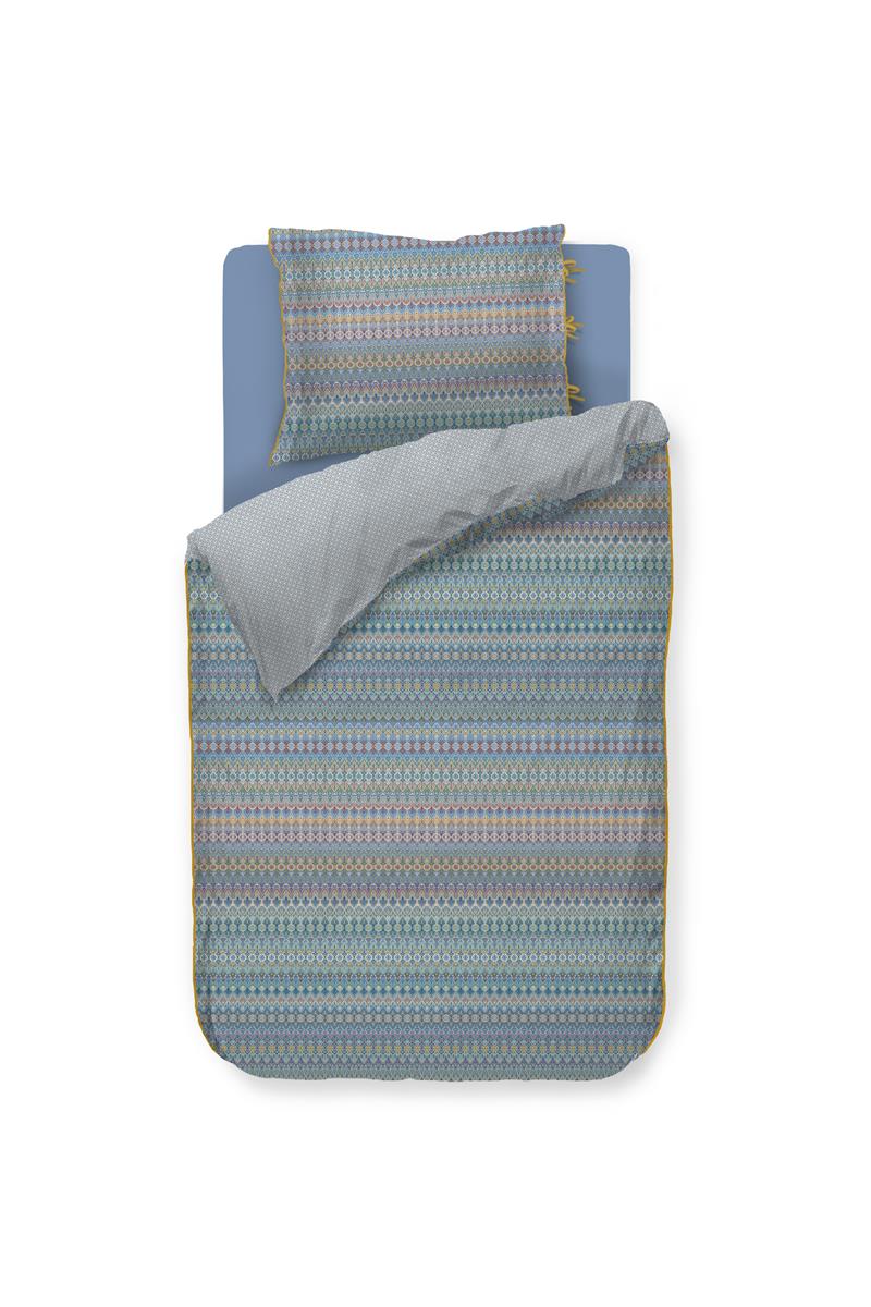 Pip Studio dekbedovertrek Ashanti - 140x200/220 cm - blauw