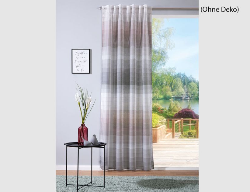 Verdeckte Schlaufe Grau, Braun