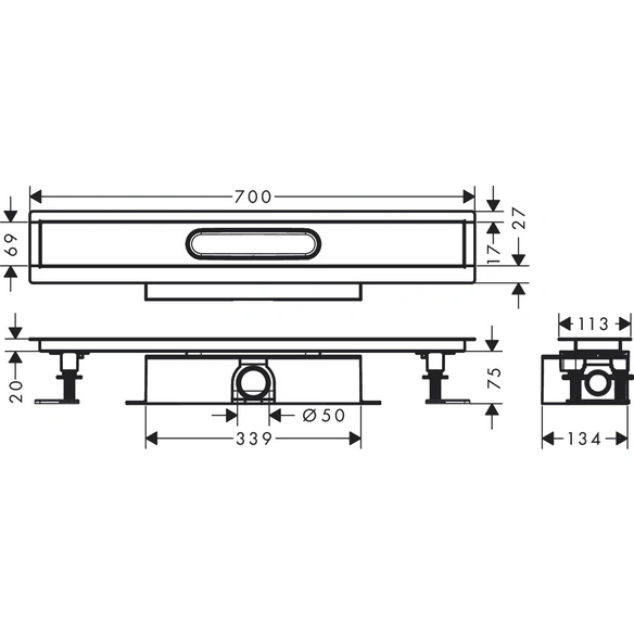 Grundkörper »uBox universal«, 700, BxH: 13,9 x 9,5 cm